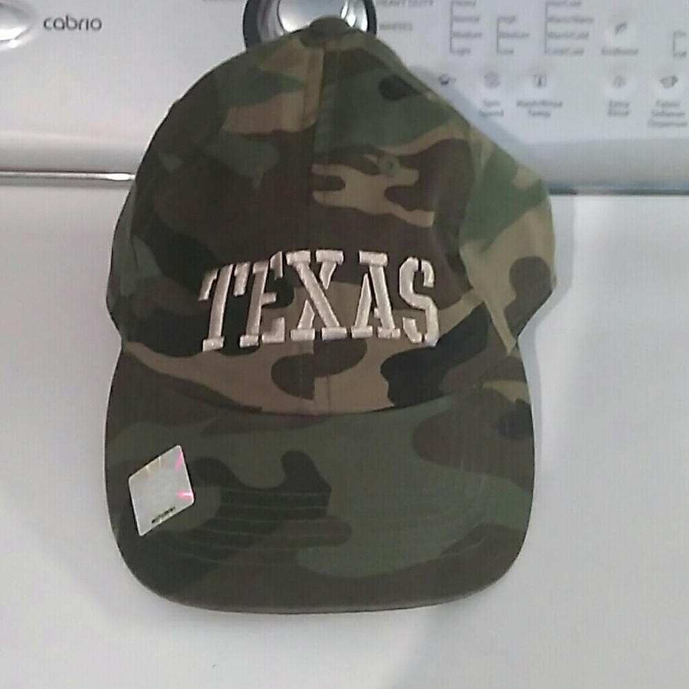 Texas long horns camo camflauge adjustable hat